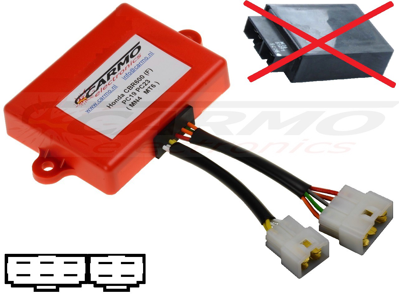 Honda CBR600 igniter ignition module CDI TCI Box (MN4, MT6) - Clique na Imagem para Fechar