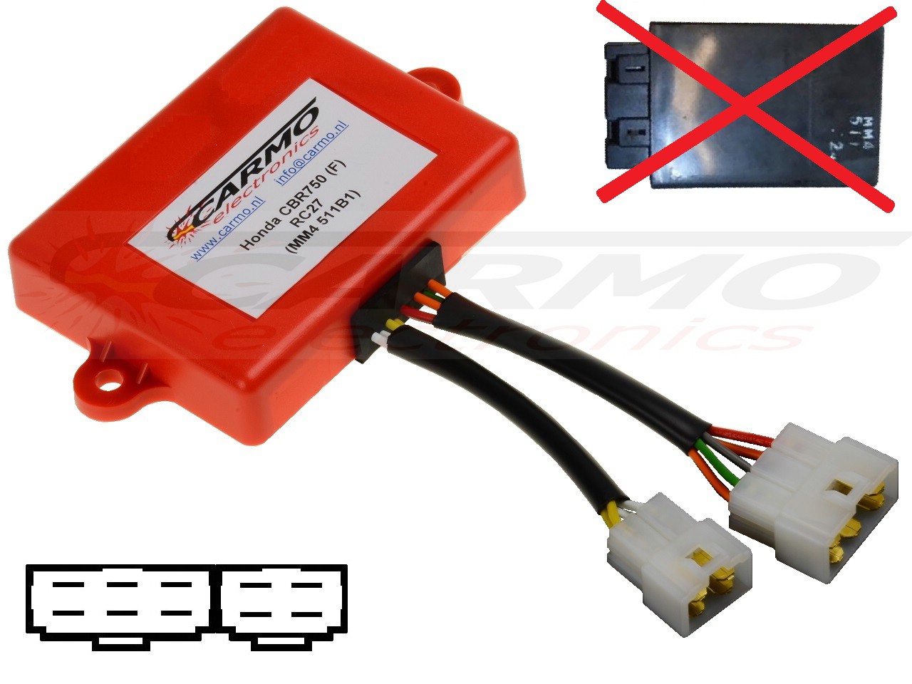 Honda CBR750 CBR750F igniter ignition module CDI TCI Box (MM4, 511B1) - Clique na Imagem para Fechar