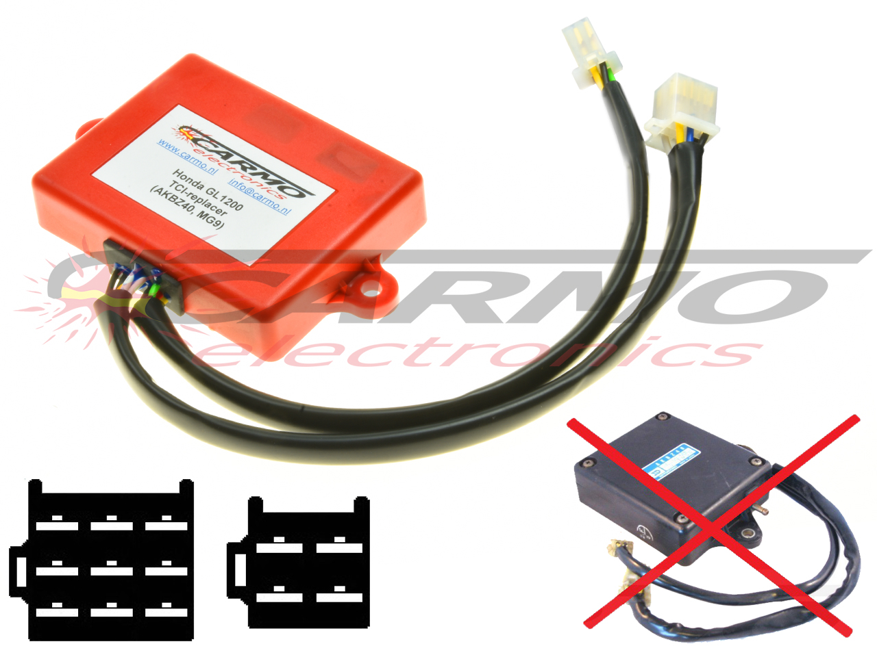 Honda GL1200 igniter ignition module CDI TCI Box (MG9, AKBZ40) - Clique na Imagem para Fechar