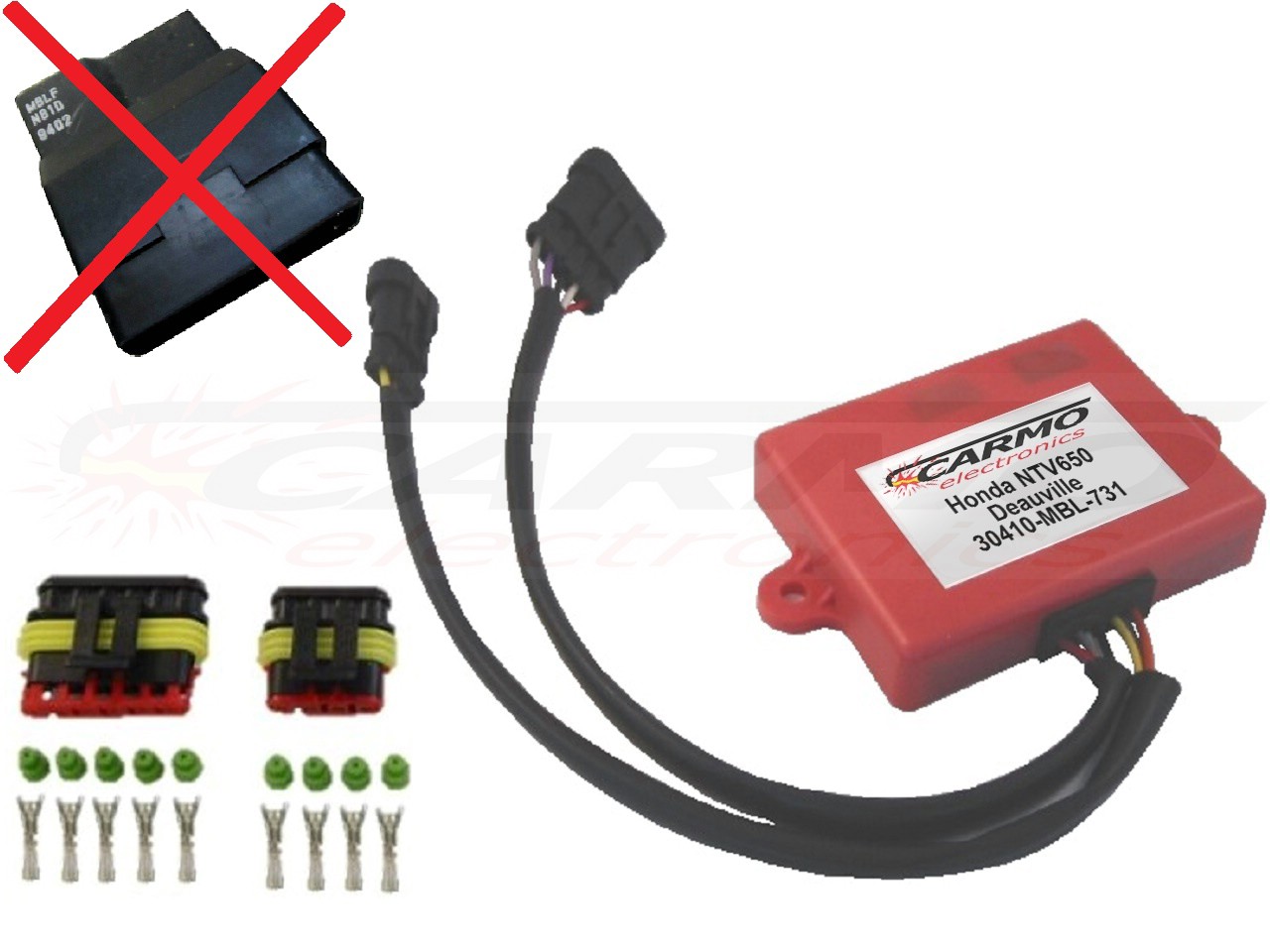 Honda NTV650 Deauville igniter ignition module CDI TCI Box (30410-MBL-731, MBLF, N81D, MBLJ, M81F) - Clique na Imagem para Fechar