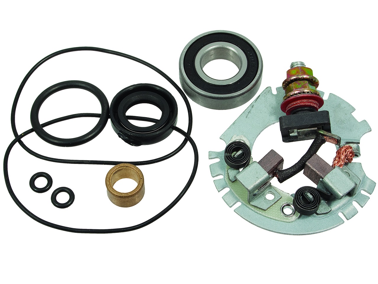 Motor de partida conjunto de escova de carbono Honda TRX Kawasaki ZX Suzuki GS moto-4 - Clique na Imagem para Fechar