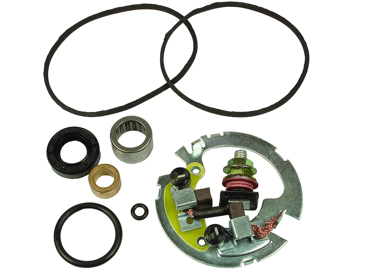 Motor de partida conjunto de escova de carbono Arctic Cat 250 300 Honda CBR600F NX650 TRX XR650 Kawasaki ZR Suzuki LT Yamaha FZR - Clique na Imagem para Fechar