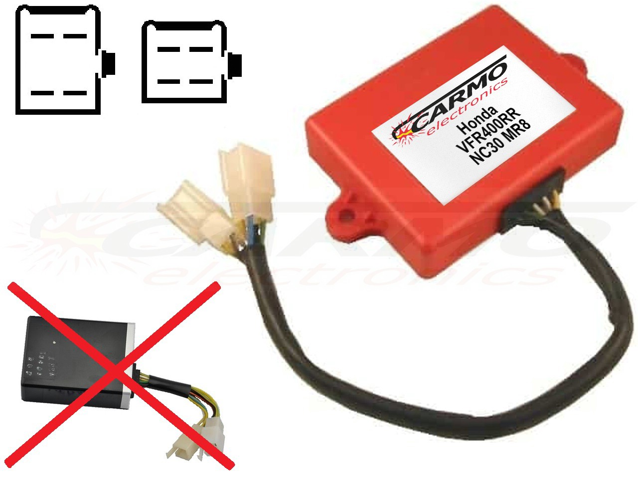 Honda VFR400 VFR400RR NC30 igniter ignition module CDI TCI Box (30400-MR8-600) - Clique na Imagem para Fechar