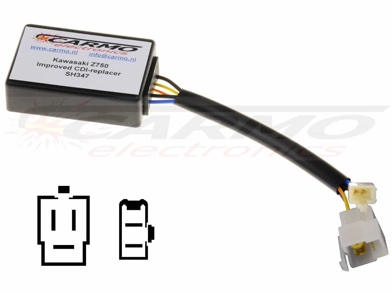 Kawasaki Z400 Z440 Z750 Z1000 igniter ignition module CDI TCI Box (SH347) - Clique na Imagem para Fechar