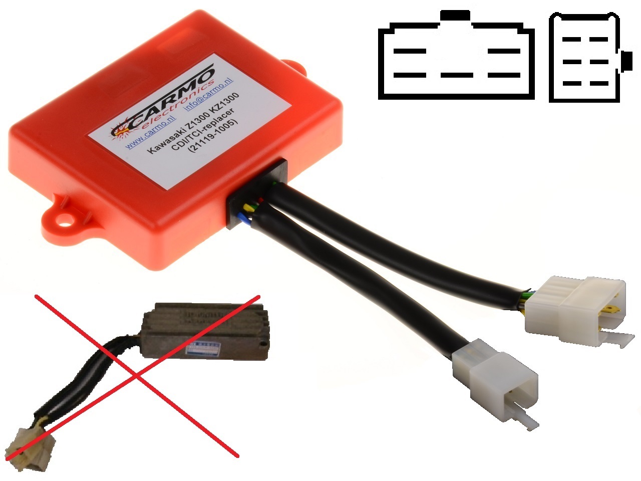 Kawasaki Z1300 KZ1300 IC Igniter 21119-1005 - Clique na Imagem para Fechar