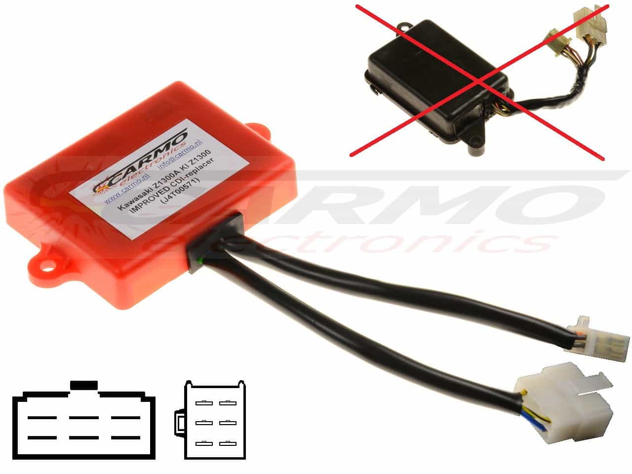 Kawasaki Z1300A KZ1300 CDI IC Igniter 21119-1023, J4T00571 - Clique na Imagem para Fechar