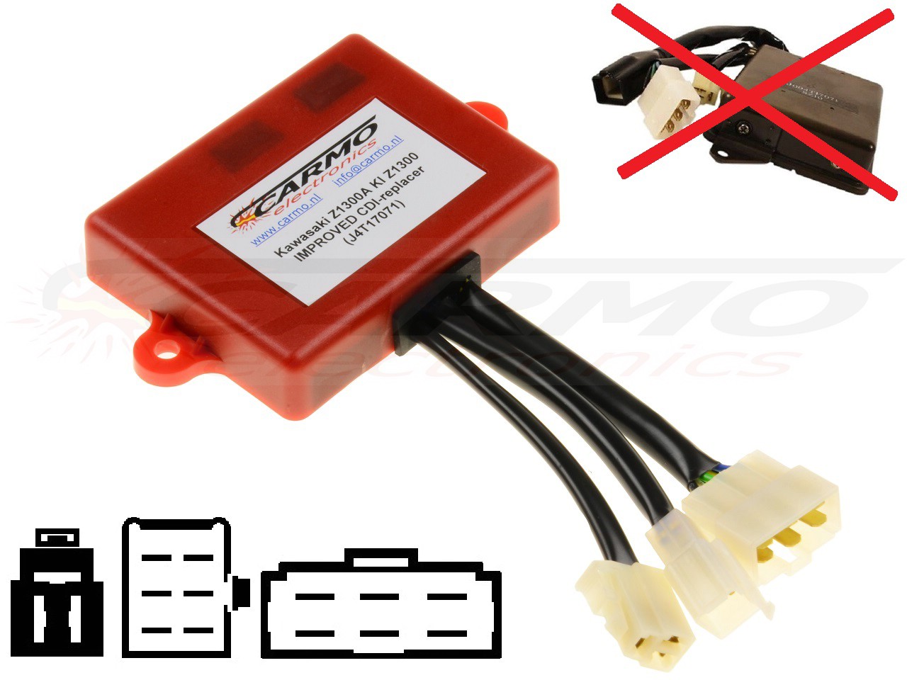 Kawasaki Z1300 ZN1300 Voyager CDI unit ECU ontsteking J4T17071, 21119-1073 - Clique na Imagem para Fechar