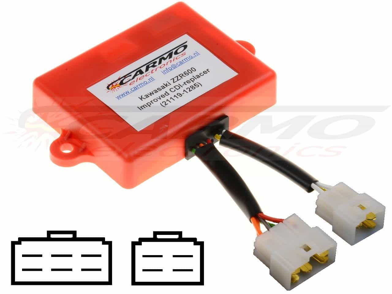 Kawasaki ZZR600 ZX-6 ZX600 igniter ignition module CDI TCI Box 21119-1285 J4T03071 - Clique na Imagem para Fechar