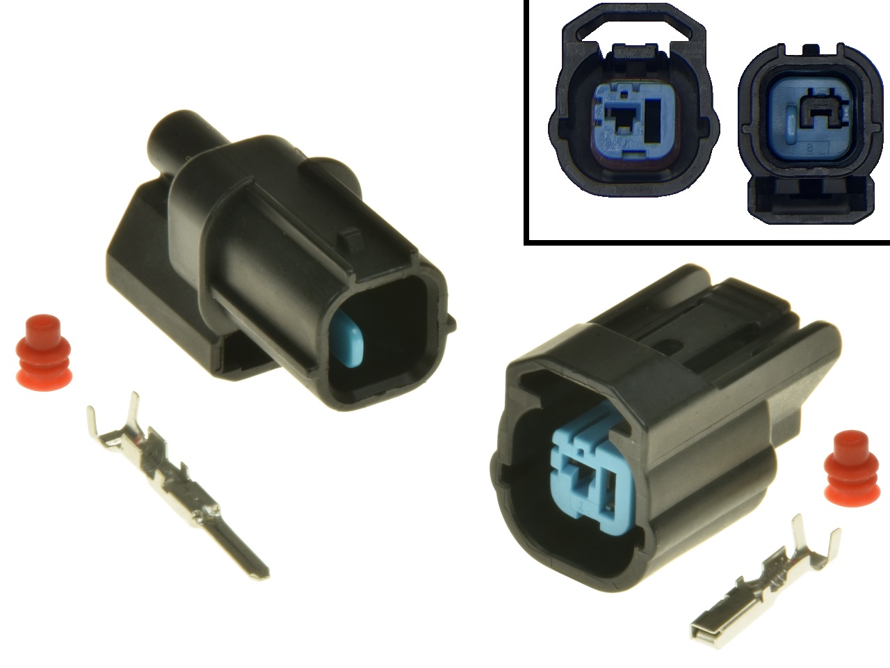 Conjunto de conectores de sensor de detonação de detonação de 1 pino Honda completo - Clique na Imagem para Fechar