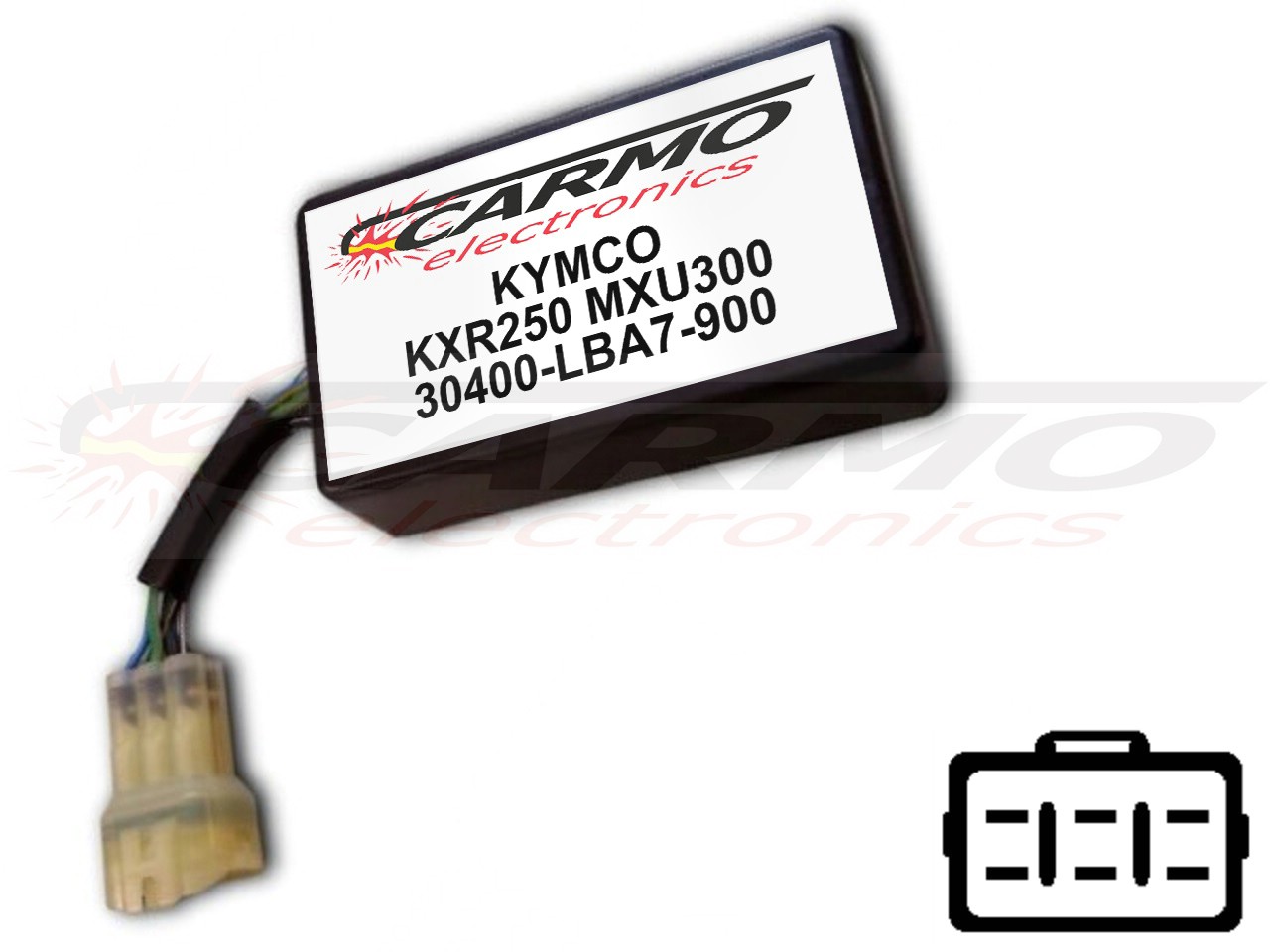 Kymco KXR250 MXU250 igniter ignition module CDI TCI Box (30400-LBA7-900, CT-LBA7-00) - Clique na Imagem para Fechar