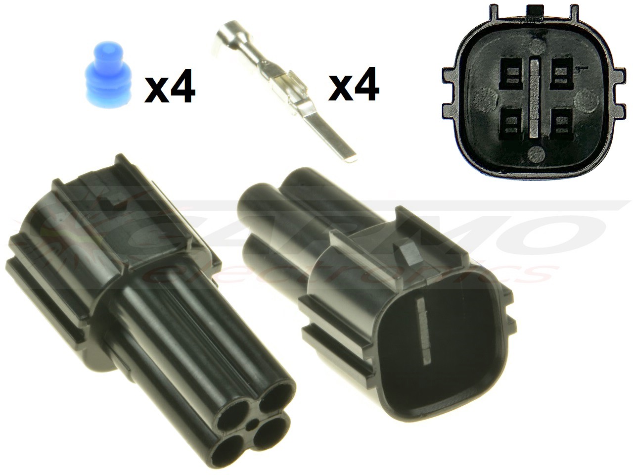 Conector do regulador de tensão do alternador MV Agusta 4 vias - Clique na Imagem para Fechar