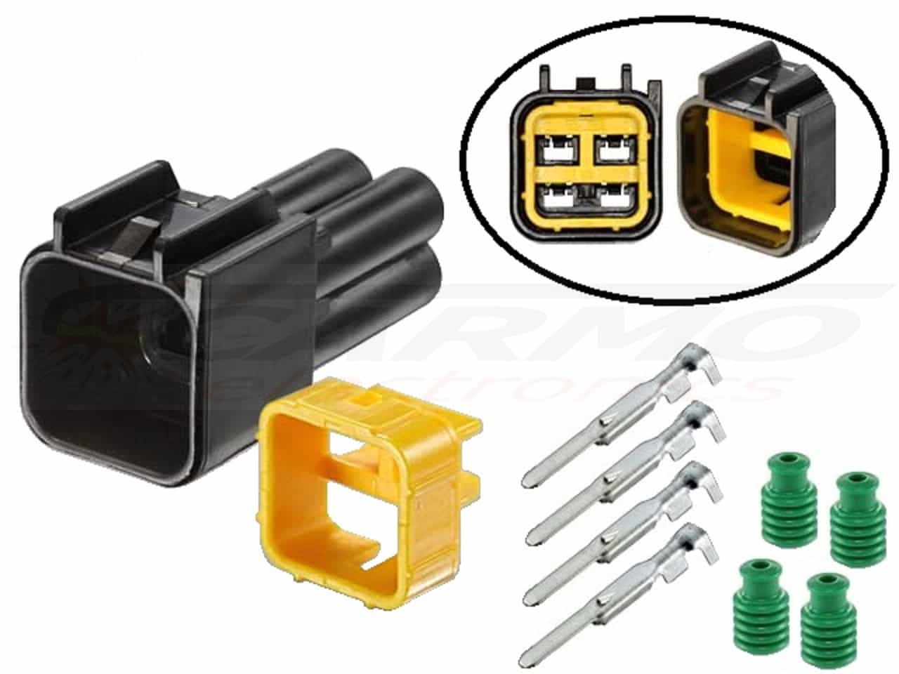 RFW-4P090-M set mannelijke motorfiets connector 4 polig - Clique na Imagem para Fechar