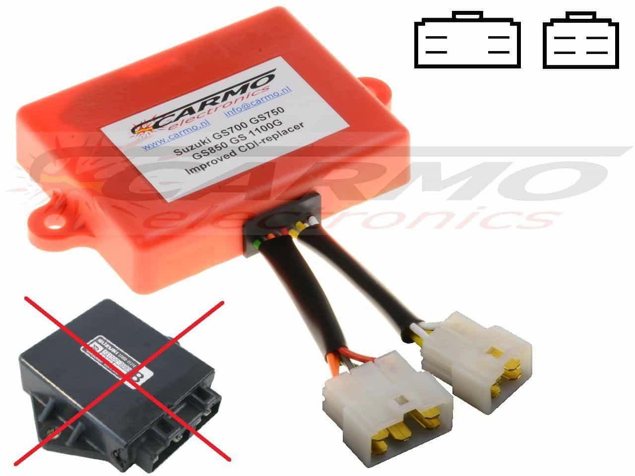 Suzuki GS700 GS750 GS850 GS1100 CDI unit ECU ontsteking (32900-31310 / 32900-49420) - Clique na Imagem para Fechar