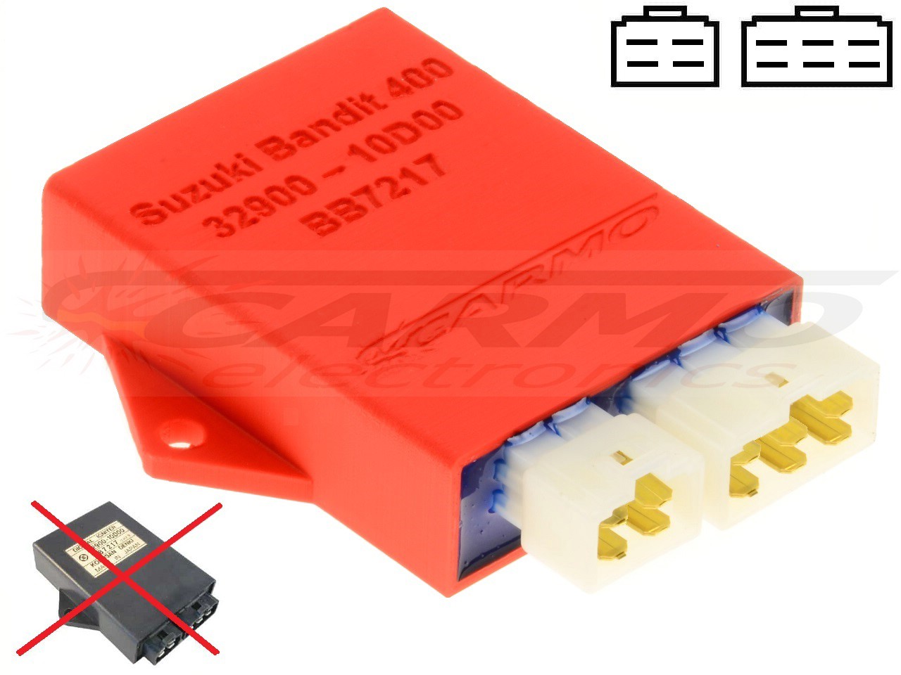 Suzuki GSXF400 Bandit GSX400 igniter ignition module CDI TCI Box 32900-10D variant 1 - Clique na Imagem para Fechar