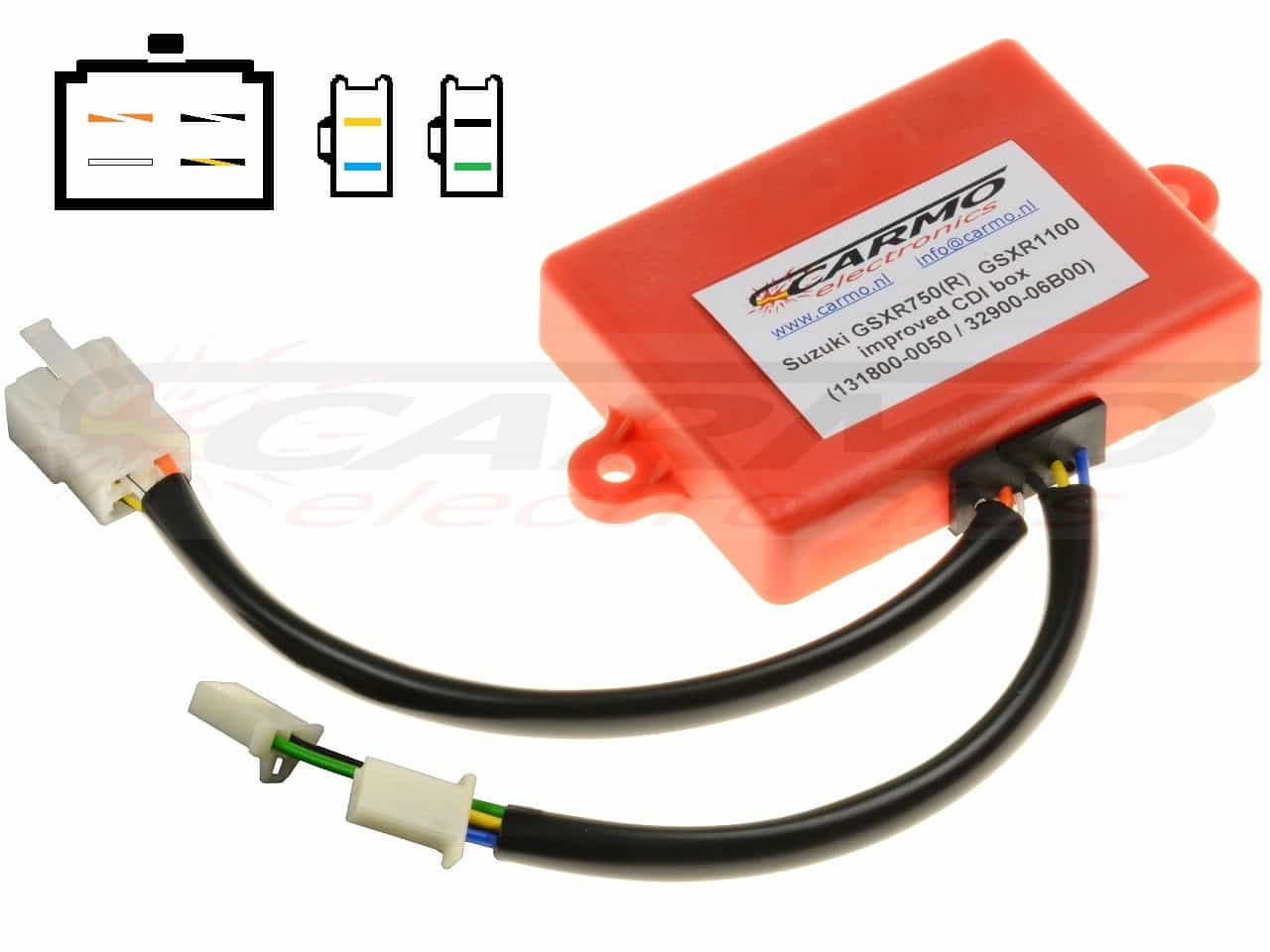 Suzuki GSXR750 GSXR1100 (32900-06B00, 131800-0050, 32900-27A00) igniter ignition module CDI TCI Box - Clique na Imagem para Fechar