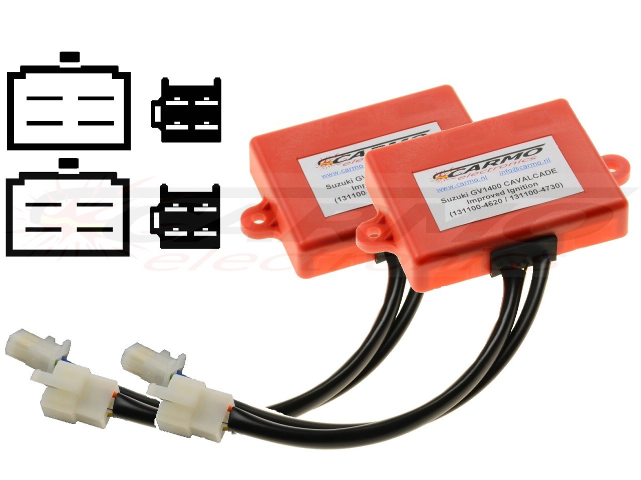 Suzuki GV1400 Cavalcade igniter ignition module CDI TCI Box (131100-4620, 131100-4730) - 2X - Clique na Imagem para Fechar