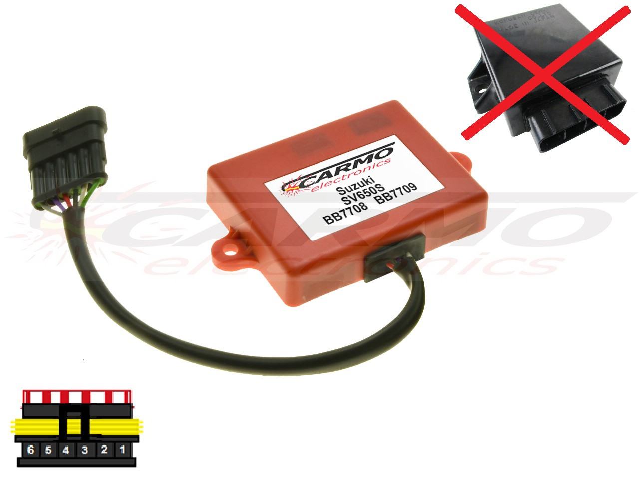 Suzuki SV650S SV650N SV650 igniter ignition module CDI TCI Box (BB7708, J54, BB7709, J55) - Clique na Imagem para Fechar