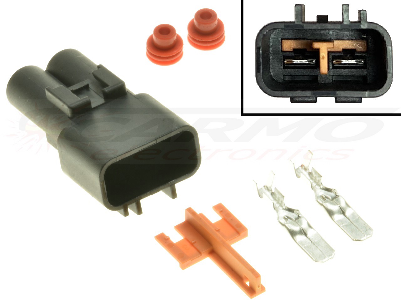 2 pole Motorbike connector - Suzuki voltage regulator - Clique na Imagem para Fechar