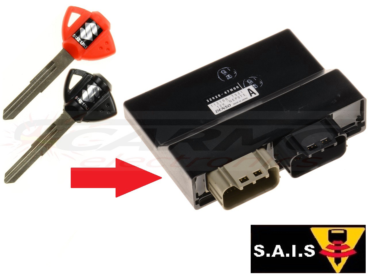 Suzuki 2x SAIS sleutel programmeren → motorfiets ECU - Clique na Imagem para Fechar