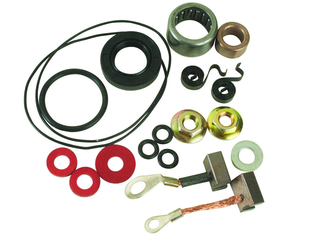 Motor de partida conjunto de escova de carbono Yamaha FZR400 SR185 XS400 YFB250 YFM250 YTM200 YTM225 - Clique na Imagem para Fechar