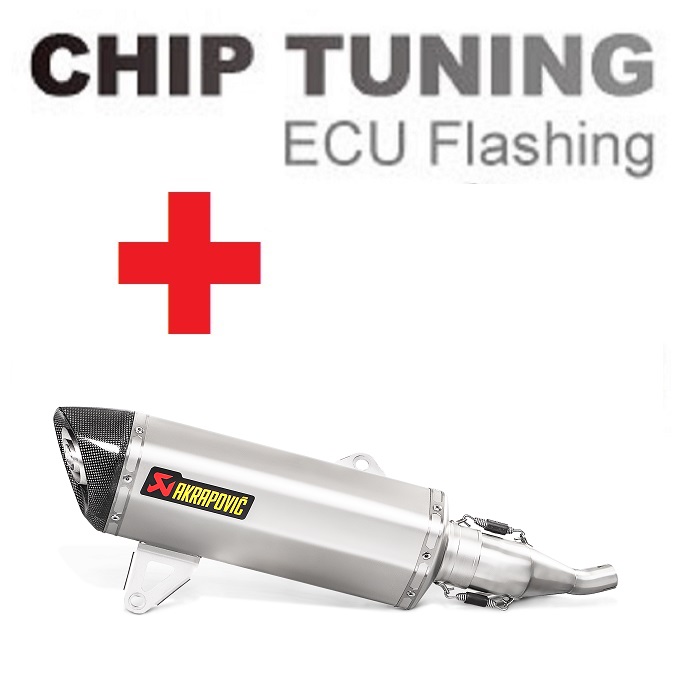Yamaha X-Max 125 / X-Max 125 ABS 2017-2020 Ajuste de flash ECU de alto desempenho + Akrapovic S-Y125SO5-HRSS/1 (estágio 3) - Clique na Imagem para Fechar