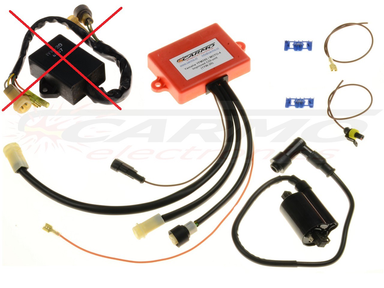 Yamaha YFM350 Big-Bear Moto4 igniter ignition module CDI TCI Box set (1YW-20) - Clique na Imagem para Fechar