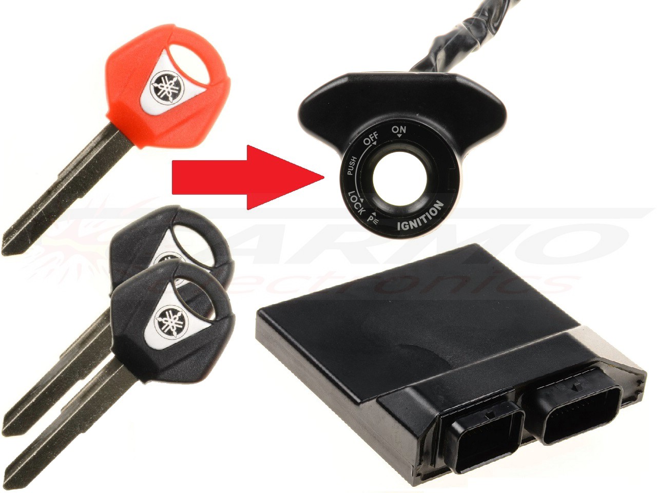 Yamaha 3x key programming → motorbike ECU + immobilizer ring - Clique na Imagem para Fechar