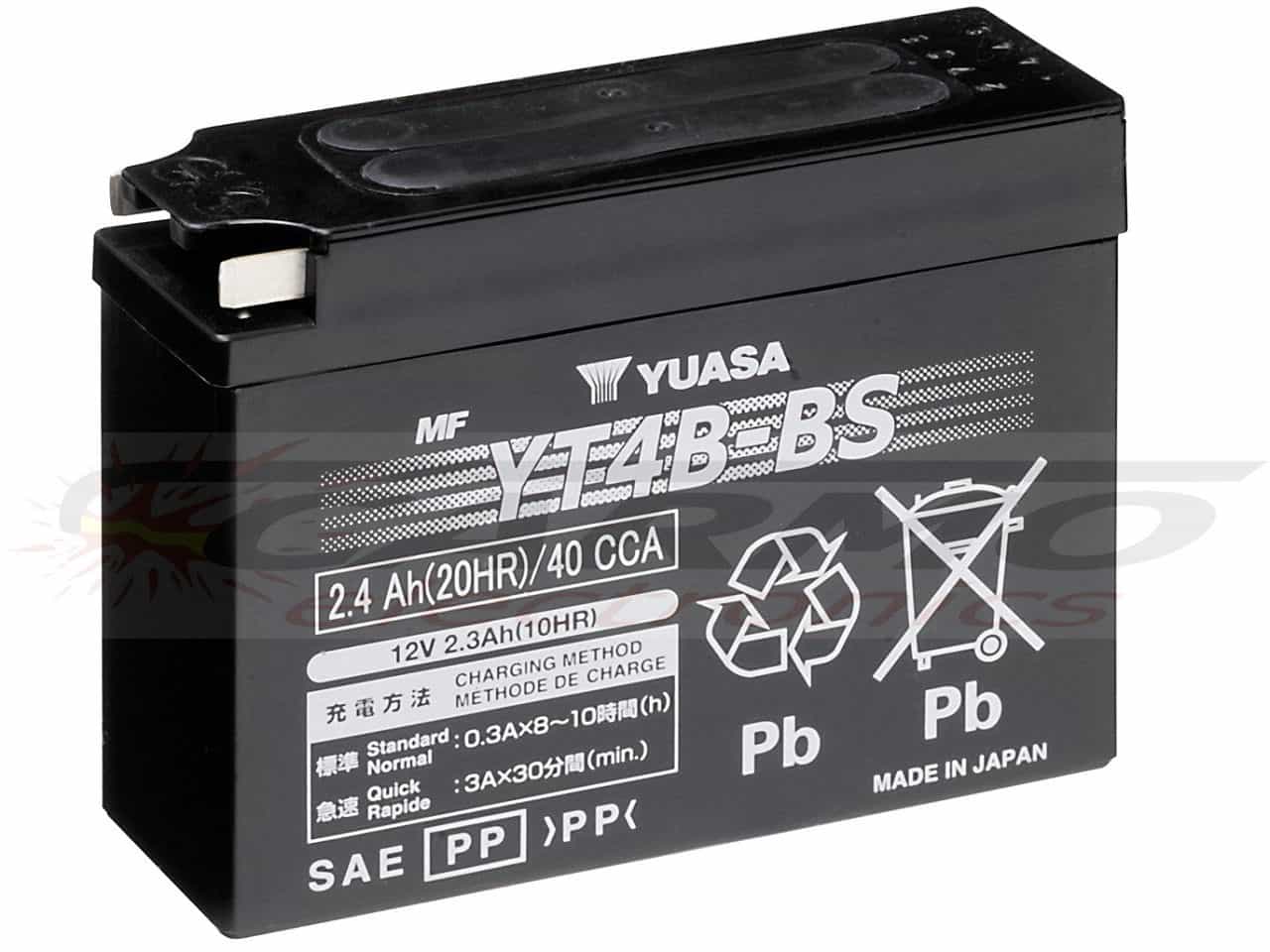 Yuasa YT4B-BS - Clique na Imagem para Fechar