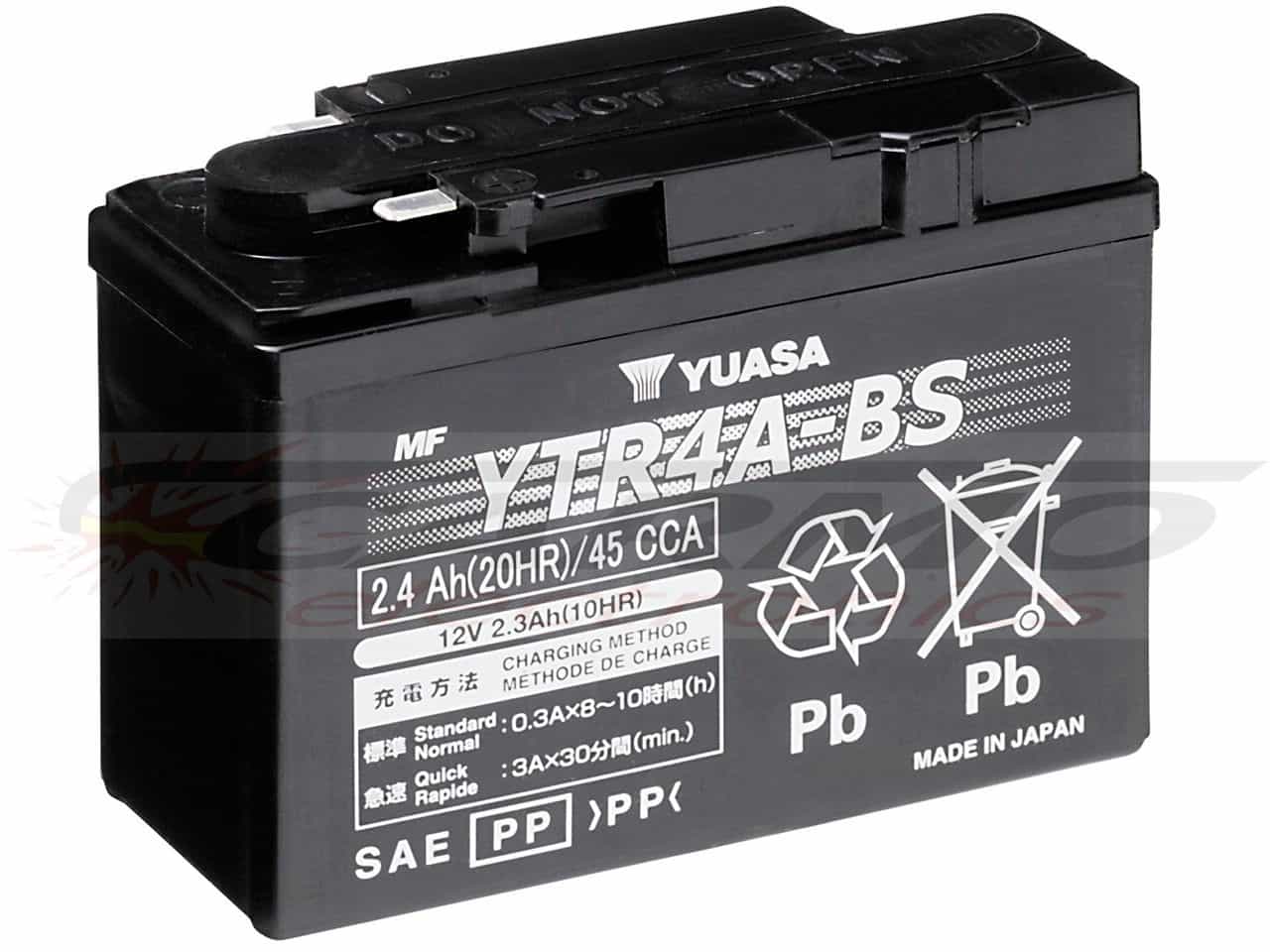 Yuasa YTR4A-BS - Clique na Imagem para Fechar